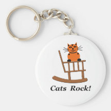 Roche de chats porte-clé