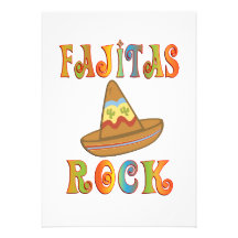 Roche de Fajitas Invitations Personnalisées