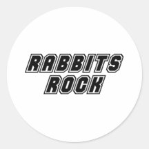 Roche de lapins adhésif rond