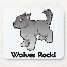 Roche de loups ! tapis de souris