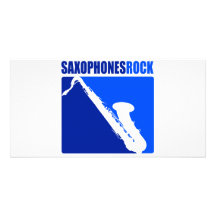 Roche de saxophones ! photocarte customisée