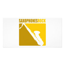 Roche de saxophones ! photocarte customisée