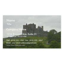 Roche des ruines Irlande de châteaux de Cashel Cartes De Visite Professionnelles
