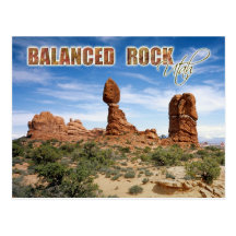Roche équilibrée, voûtes parc national, Utah Carte Postale