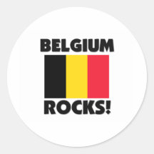 Roches de la Belgique Adhésifs Ronds