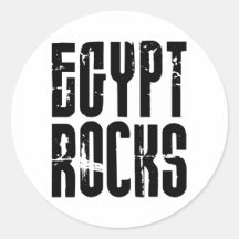 Roches de l'Egypte Adhésifs Ronds