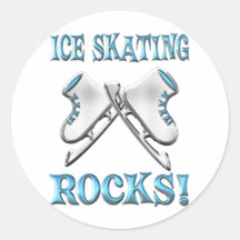 Roches de patinage de glace adhésifs ronds
