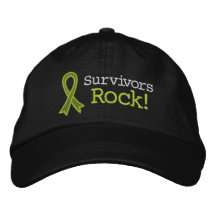 Roches de survivants de lymphome casquette brodée