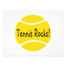 Roches de tennis cartons d'invitation