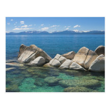 Roches est de rivage, le lac Tahoe… Carte Postale