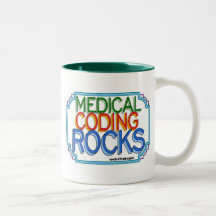 Roches médicales de codage tasses à café