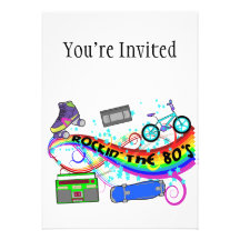 Rockin les années 80 invitations