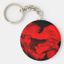 Rode Bloem Keychain Sleutelhanger