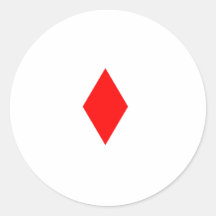 Rode Diamant Sticker