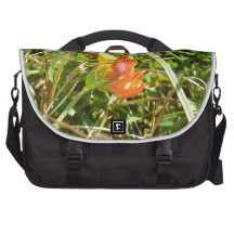 Rode en Gele Wilde Bloem Laptop Tas