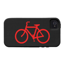Rode Fiets Vibe iPhone 4 Cover