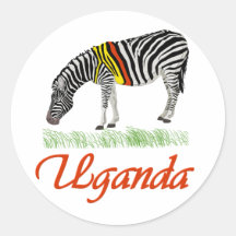 Rode Gestreepte Reeks Stickers