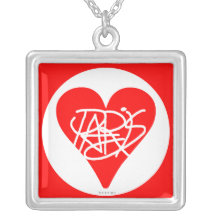 Rode Hart van het Ketting van Parijs van de liefde
