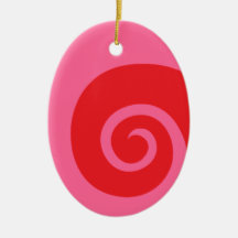 Rode Krul Kerstboom Ornament