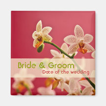 Rode Orchidee • Sparen de Magneet van de Datum