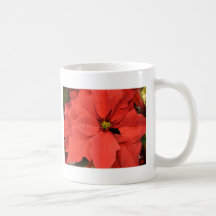 Rode Poinsettia Mok