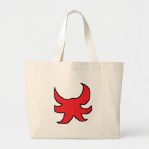 rode schets canvas tassen