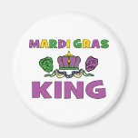 Roi de mardi gras magnets pour réfrigérateur