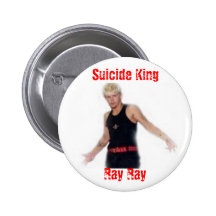 , Roi de suicide, raie de rayon Badges Avec Agrafe