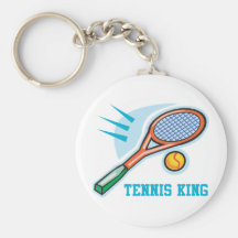 Roi de tennis porte-clés