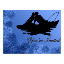 Romance bleu cartes postales