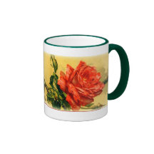 Romantique s'est levé tasse à café