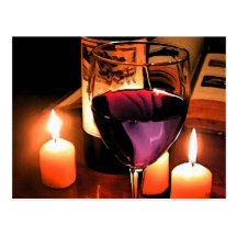 Romantische nacht wenskaart