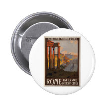 Rome door mont-Cenis Speld Button