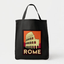 Rome Italië coliseumEuropa vintage retro reis Tas