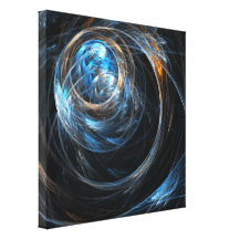 Rond de Druk van het Canvas van de Wereld Abstract Canvas Print