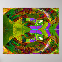 Rond verpakt print