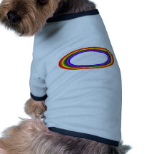Ronde Regenboog Honden Tshirt