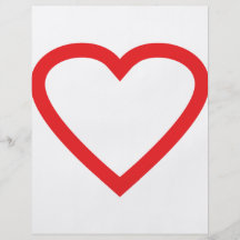 rood hartsymbool fullcolor folder