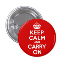 Rood houd Rust en draag Buttons