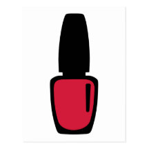 Rood nagellak wenskaart