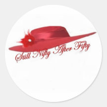 rood pet ronde stickers