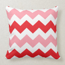 Rood & Roze Chevoren zigzagpatroon Kussens