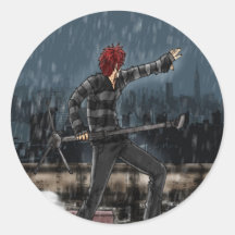 rooftop2 exemplaar ronde stickers