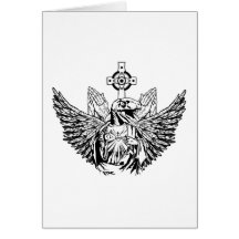 Roofvogel Jesus Loves You Wenskaarten
