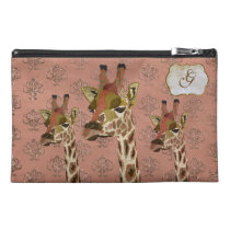 Rosa Giraffes Glitzy Travel Bag sacs baguettes