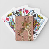 Rosa Giraffes Pink Glitzy Card Deck jeux de cartes