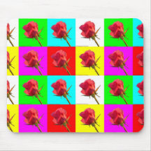 rosa pop-art alfombrillas de ratón