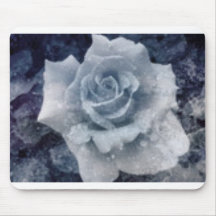 Rose de bleu de gelure tapis de souris