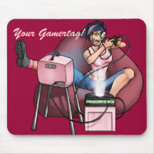 Rose de boite de Pandore de PMS Mousepad- Tapis De Souris