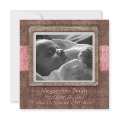 Rose de chocolat d'annonce de bébé invitation personnalisée par StarStock